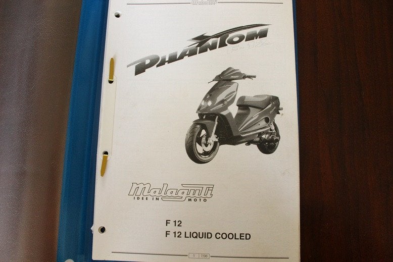 Malaguti Phantom F12 1998 workshop manual frame, Ophalen of Verzenden, Nieuw