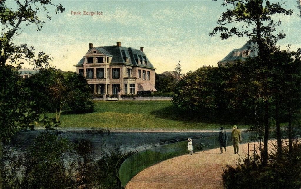Park Zorgvliet - Den Haag - 1924 gelopen, Ophalen of Verzenden, 1920 tot 1940, Gelopen, Zuid-Holland