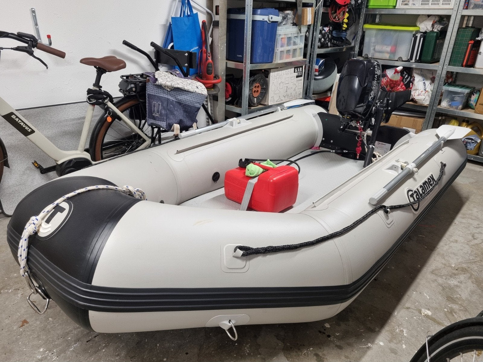 Zgan Talamax Aqualine met 6 pk Tohatsu 4takt, set als nieuw!, Ophalen, Airdeck, Inclusief motor, 6 pk