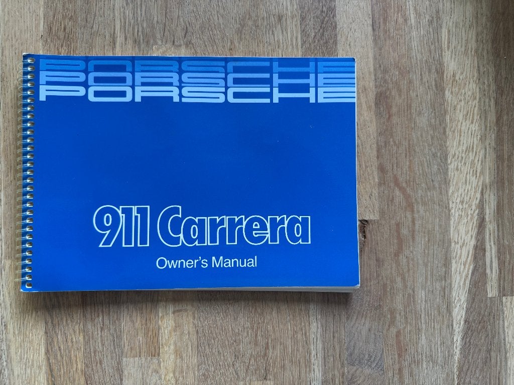 Porsche 911 Carrera Owner’s Manual, Ophalen of Verzenden