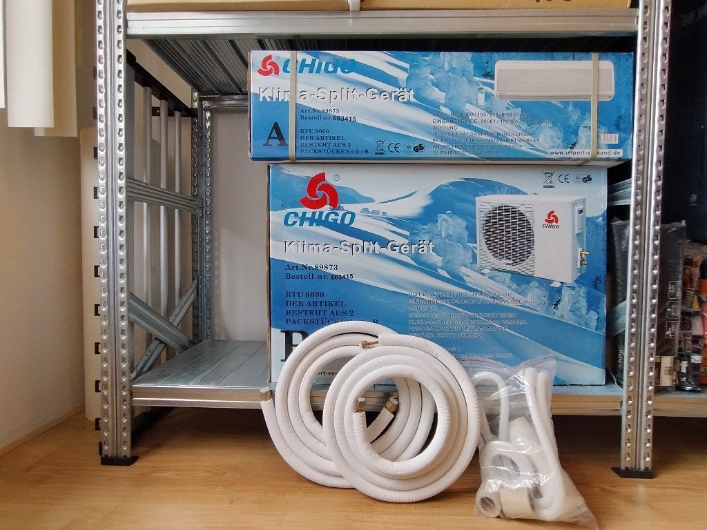 Verkocht: Nieuwe CHIGO Split Airco, Ophalen, Nieuw, 3 snelheden of meer, Koelen en Ontvochtigen