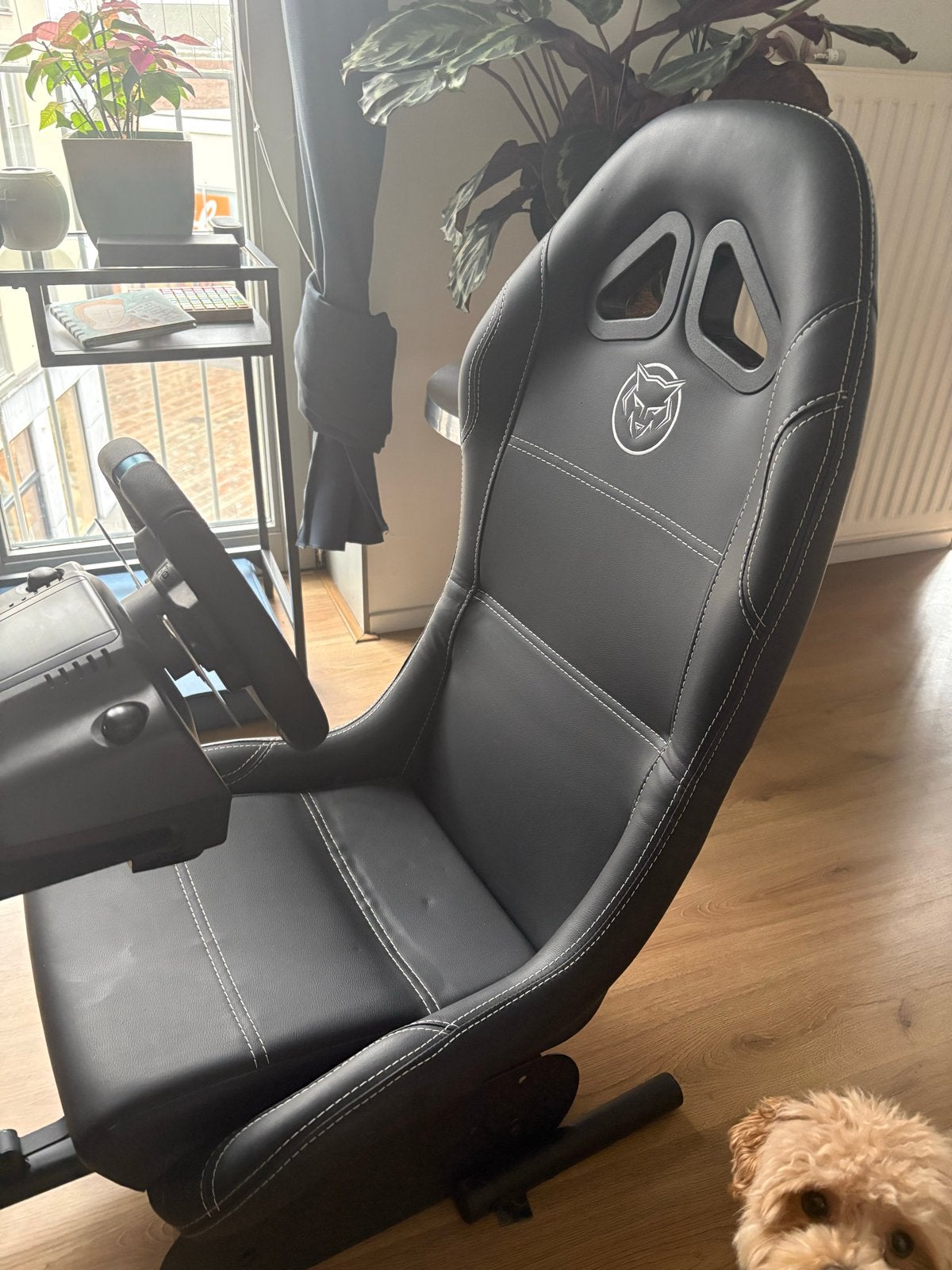 Game Stoel met Logitech G29 Racestuur en Pedalen, Ophalen, Racestoel, Force feedback, PlayStation