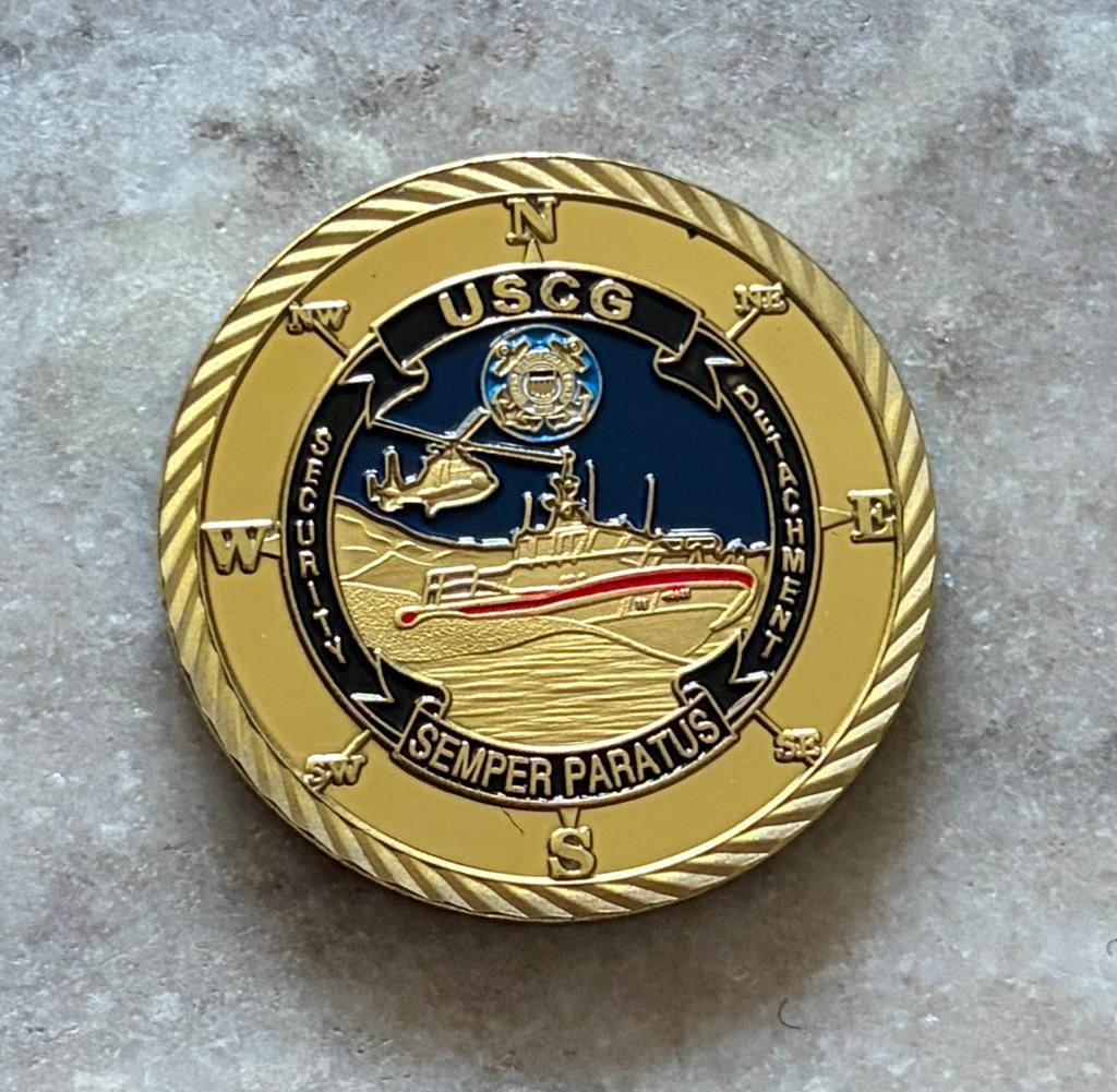 US Coast Guard coin, Verzamelen, Ophalen of Verzenden, Landmacht, Amerika, Embleem of Badge