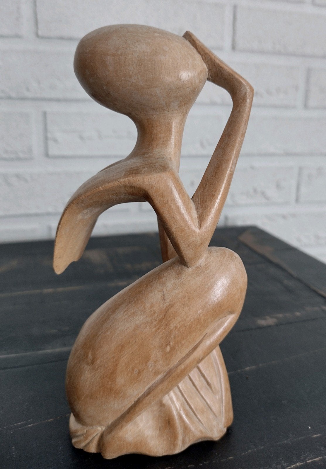 De Denker, Ophalen, Houtsnijwerk, Minder dan 20 cm, Handgemaakt
