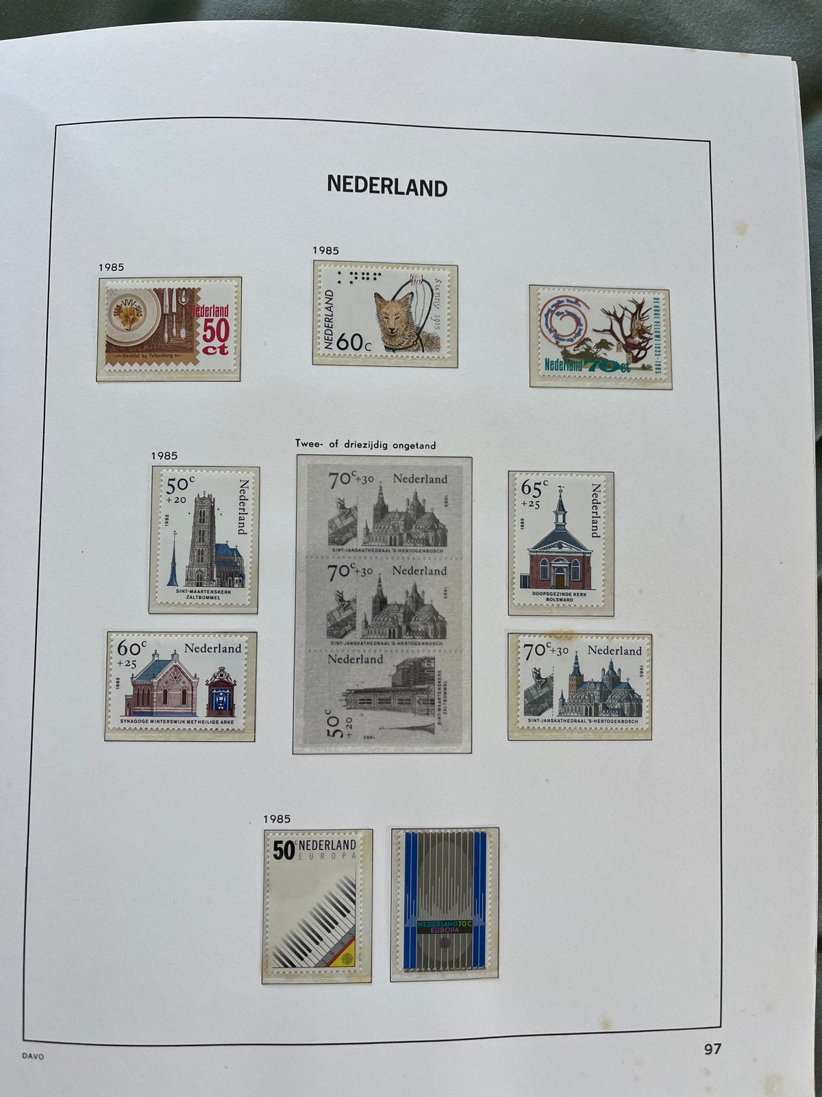 Davo postzegelalbum Nederland postfris 1985-1996 compleet, Ophalen, Na 1940, Postfris