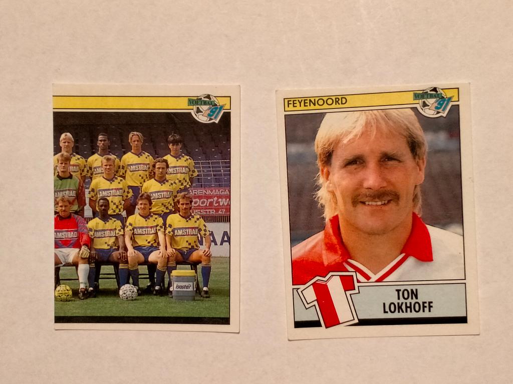 Panini voetbal 1991 91 voetbal plaatjes 155 36 Lokhof, Verzenden, Gebruikt