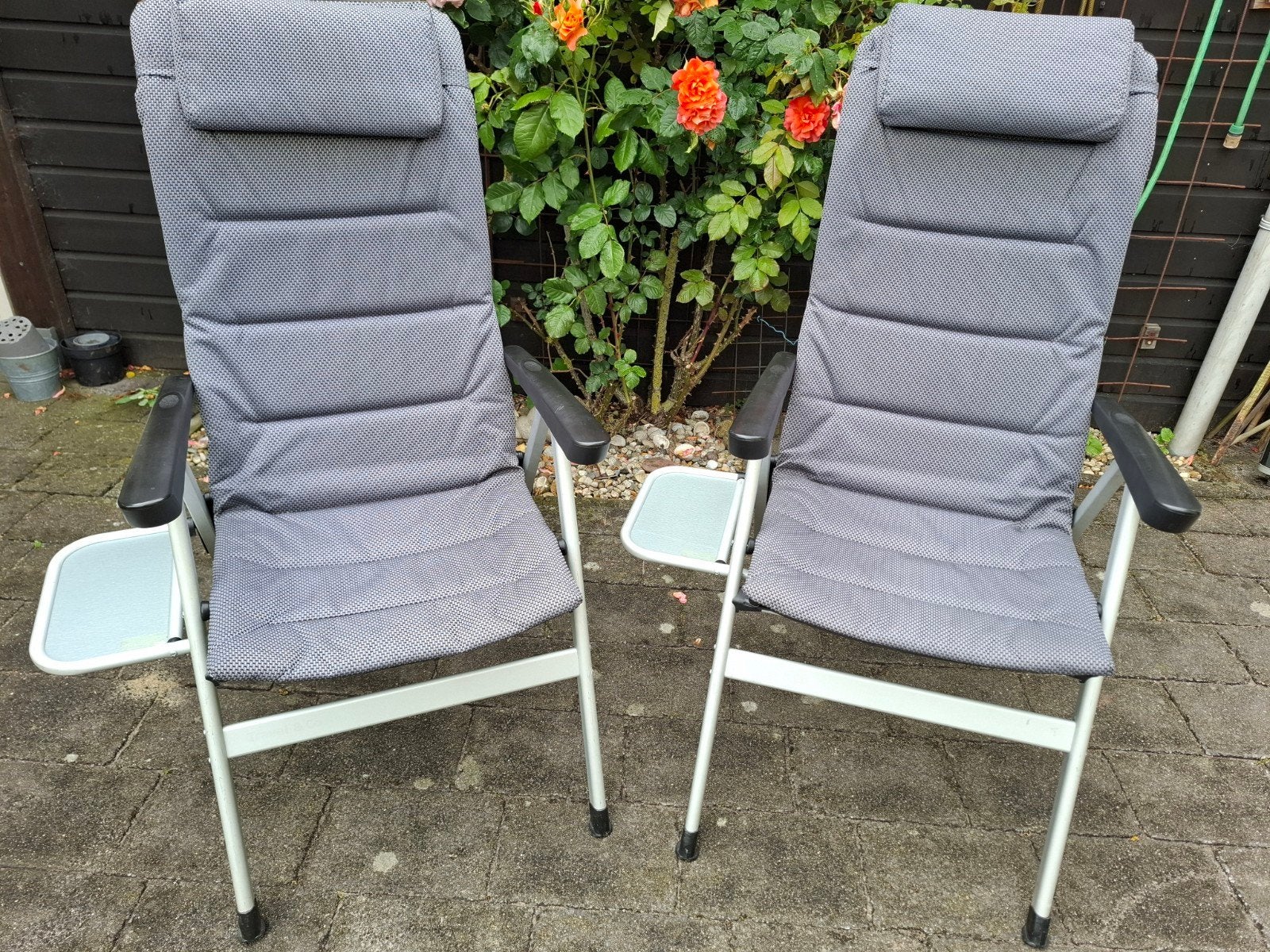2 kampeerstoelen Travel & Co, tuinstoel, Ophalen of Verzenden, Gebruikt, Campingstoel