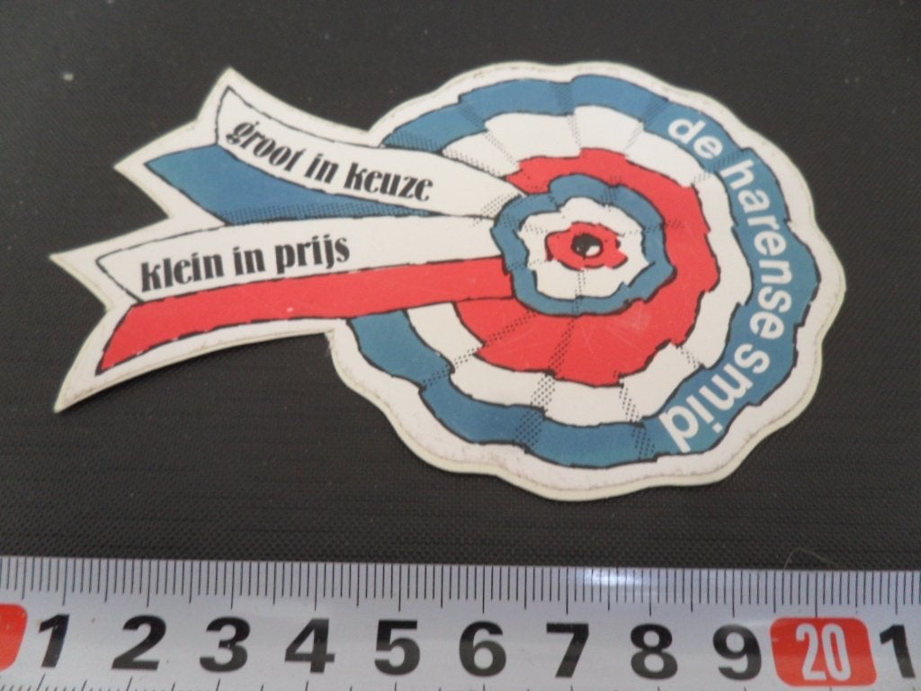 sticker De Harense Smid Groot in keuze Klein in prijs PX078, Verzamelen, Ophalen of Verzenden, Zo goed als nieuw