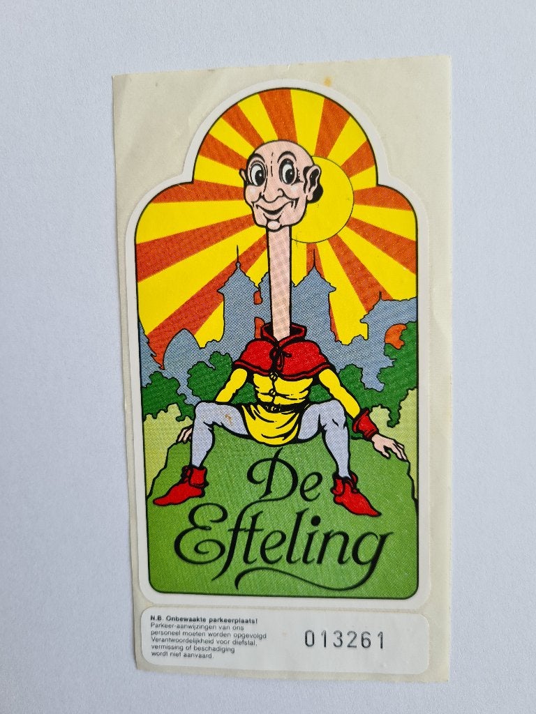 Efteling - Sticker -1, Verzamelen, Efteling, Ophalen of Verzenden, Zo goed als nieuw, Overige typen