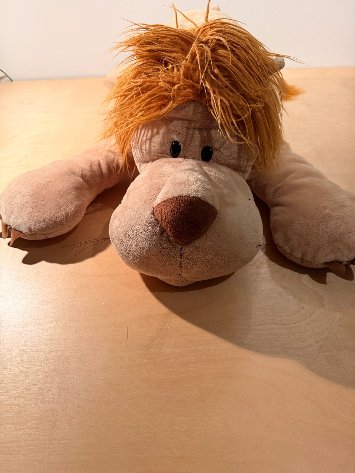 Nici leeuw liggend 100cm, Gebruikt, NICI, Ophalen of Verzenden, Middelgroot (20 tot 80 cm)