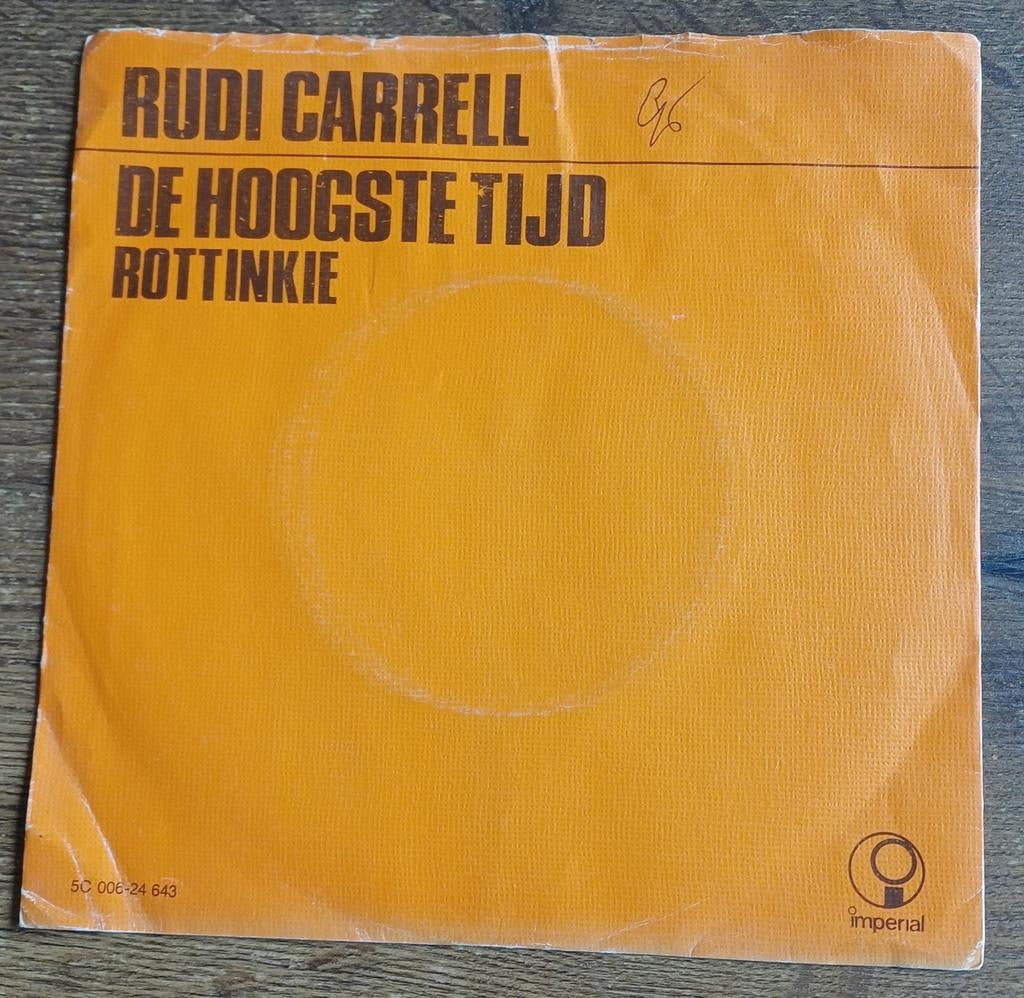Single Rudi Carrell De Hoogste Tijd, Cd's en Dvd's, Ophalen of Verzenden, Gebruikt, Overige formaten, Levenslied of Smartlap