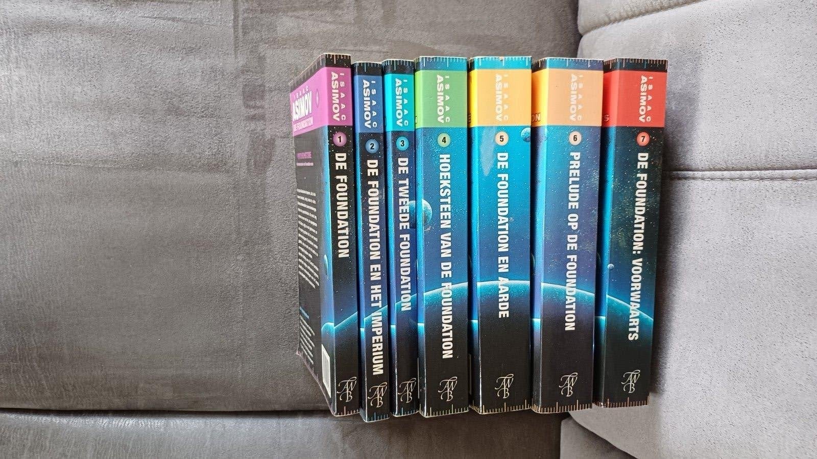 Isaac Asimov  -De Foundation 7delige serie in, Boeken, Ophalen of Verzenden, Gelezen, Isaac Asimov