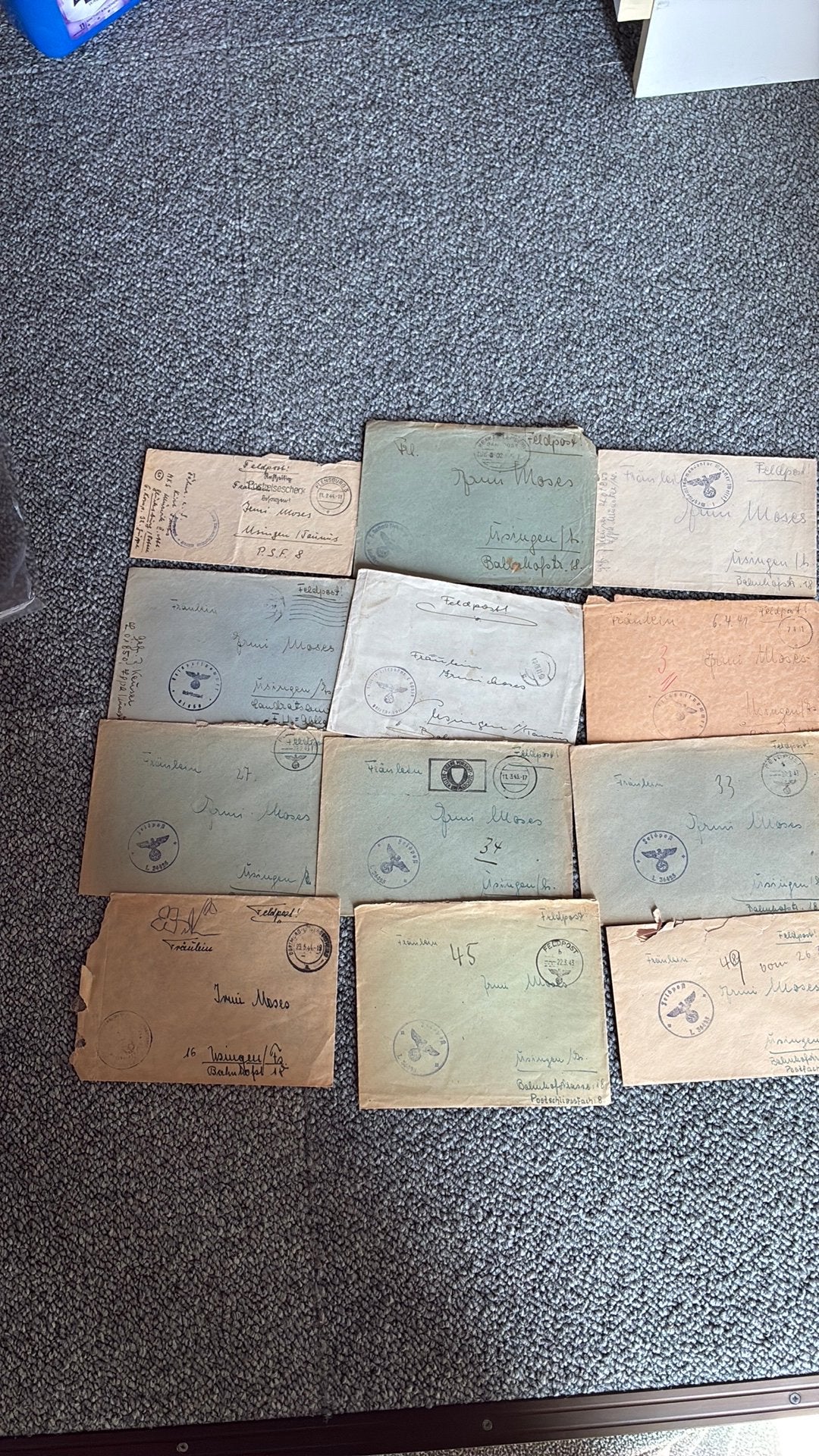 12 feldpost enveloppen Duitsland wo 2, Ophalen of Verzenden, Envelop
