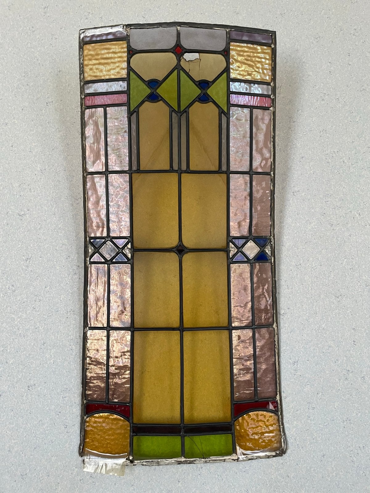 Glas in lood raam - Matige conditie, Ophalen