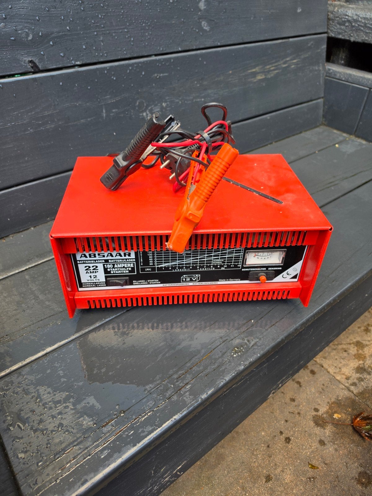 ABSAAR Acculader 12V - 22 Ampere - Zo goed als nieuw, Gebruikt