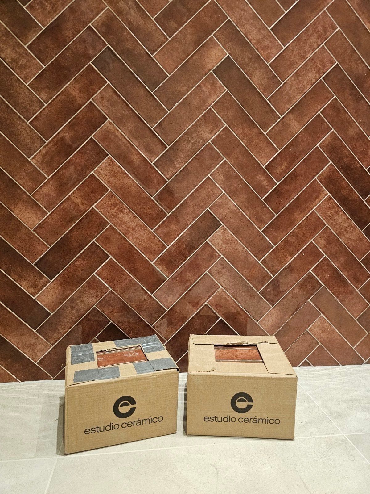 2 Dozen Terracotta Tegels Estudio Ceramico - Nieuw, Doe-het-zelf en Verbouw, Ophalen, Nieuw, Minder dan 20 cm, 20 tot 40 cm