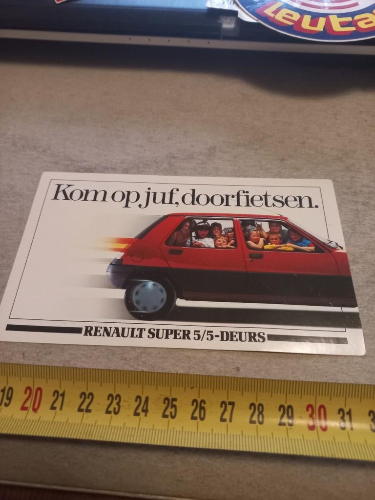 Renault, Verzamelen, Stickers, Ophalen of Verzenden, Zo goed als nieuw