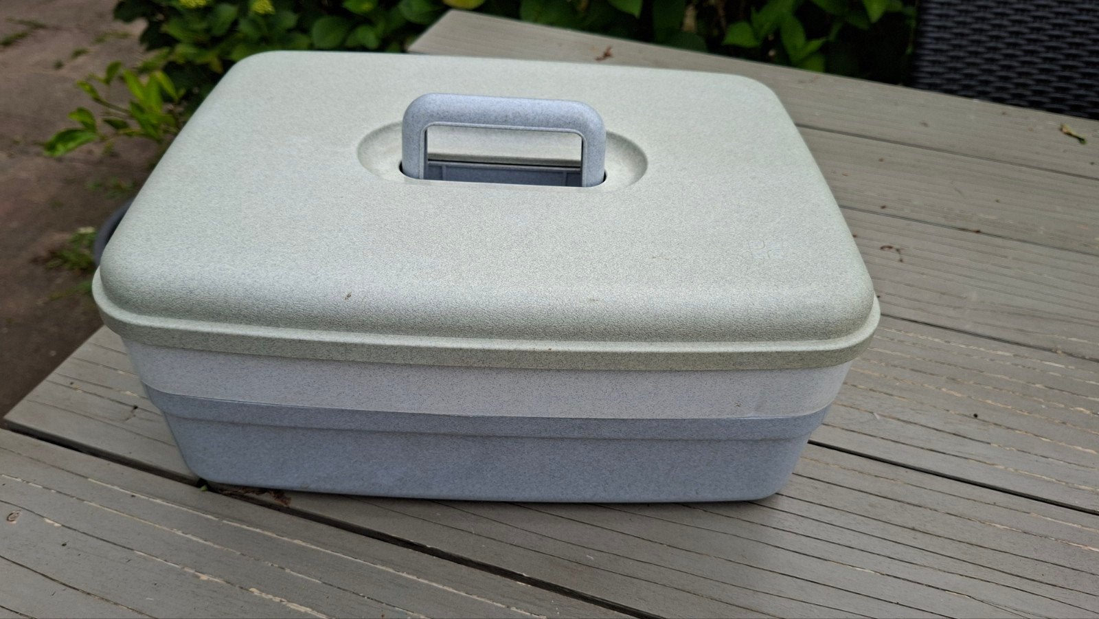 Vintage Curver Naaibox Compleet met Inzettray - (36x26x16), Ophalen of Verzenden, Kunststof, Minder dan 50 cm, Minder dan 50 cm