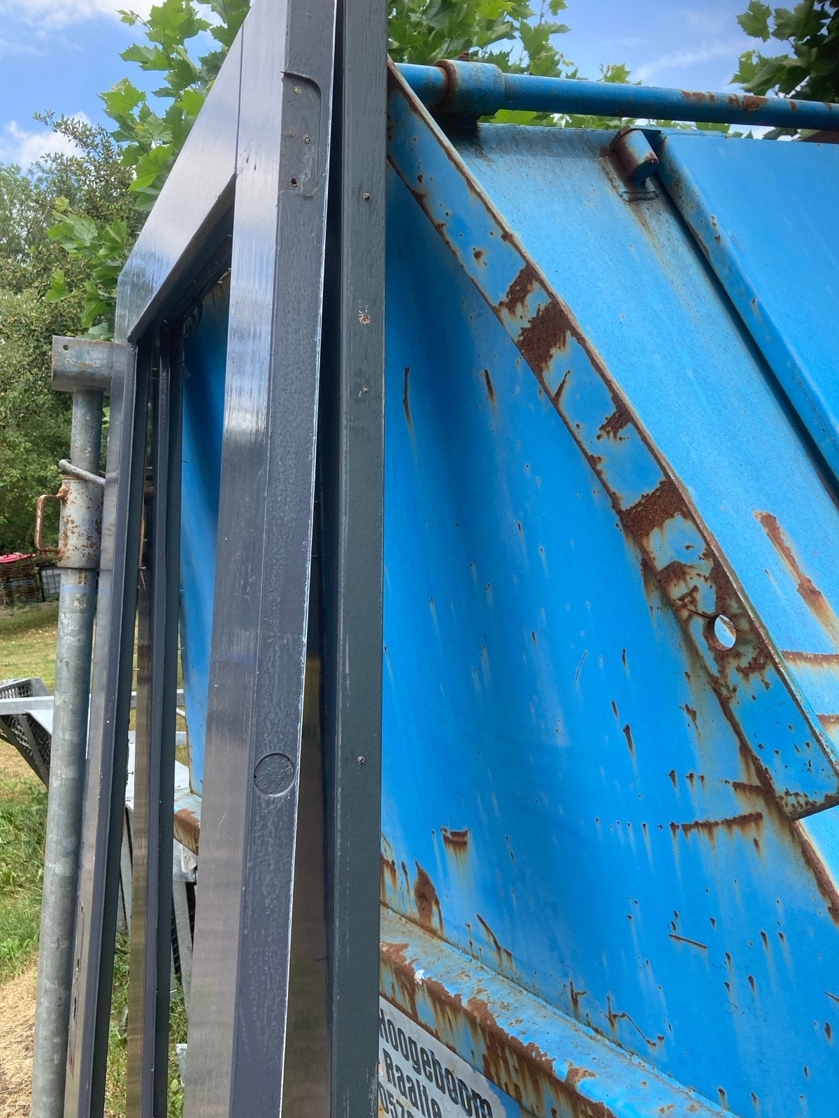 Terrasdeuren zonder glas, Ophalen, Gebruikt, 80 tot 100 cm, Buitendeur