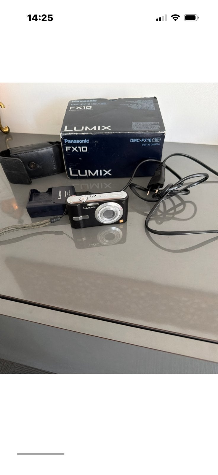 Panasonic Lumix DMC-FX10 Compactcamera met doos en accessoir, Audio, Tv en Foto, Ingebouwde flitser, Gebruikt, Panasonic, Ophalen of Verzenden