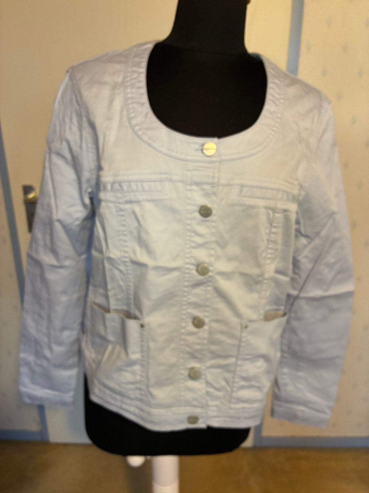 185 Expresso jasje Enrico in maat 44 licht blauw, Kleding | Dames, Maat 42/44 (L), Zo goed als nieuw, Jasje, Verzenden
