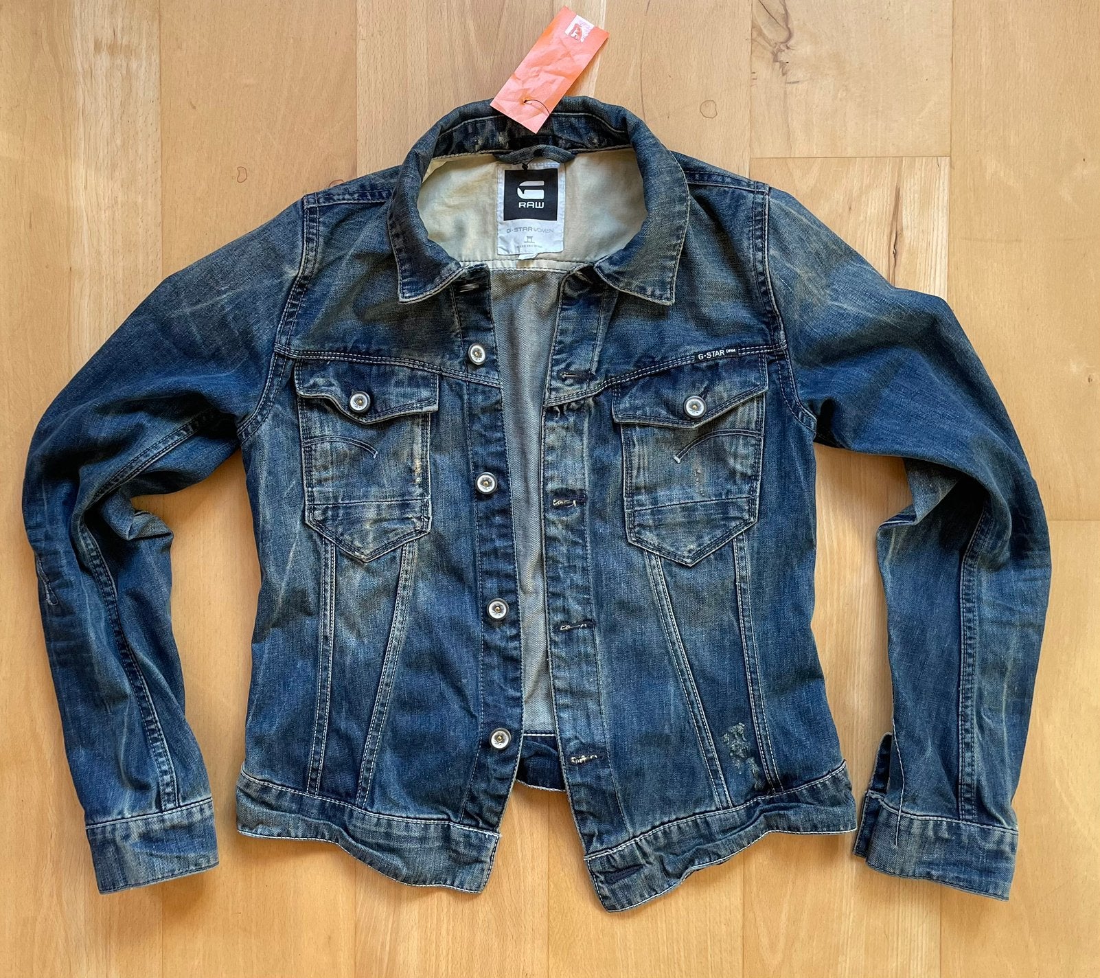 G Star Raw Arc Jacket Wmn jeans spijker jasje XS, Ophalen of Verzenden, Maat 34 (XS) of kleiner, Blauw