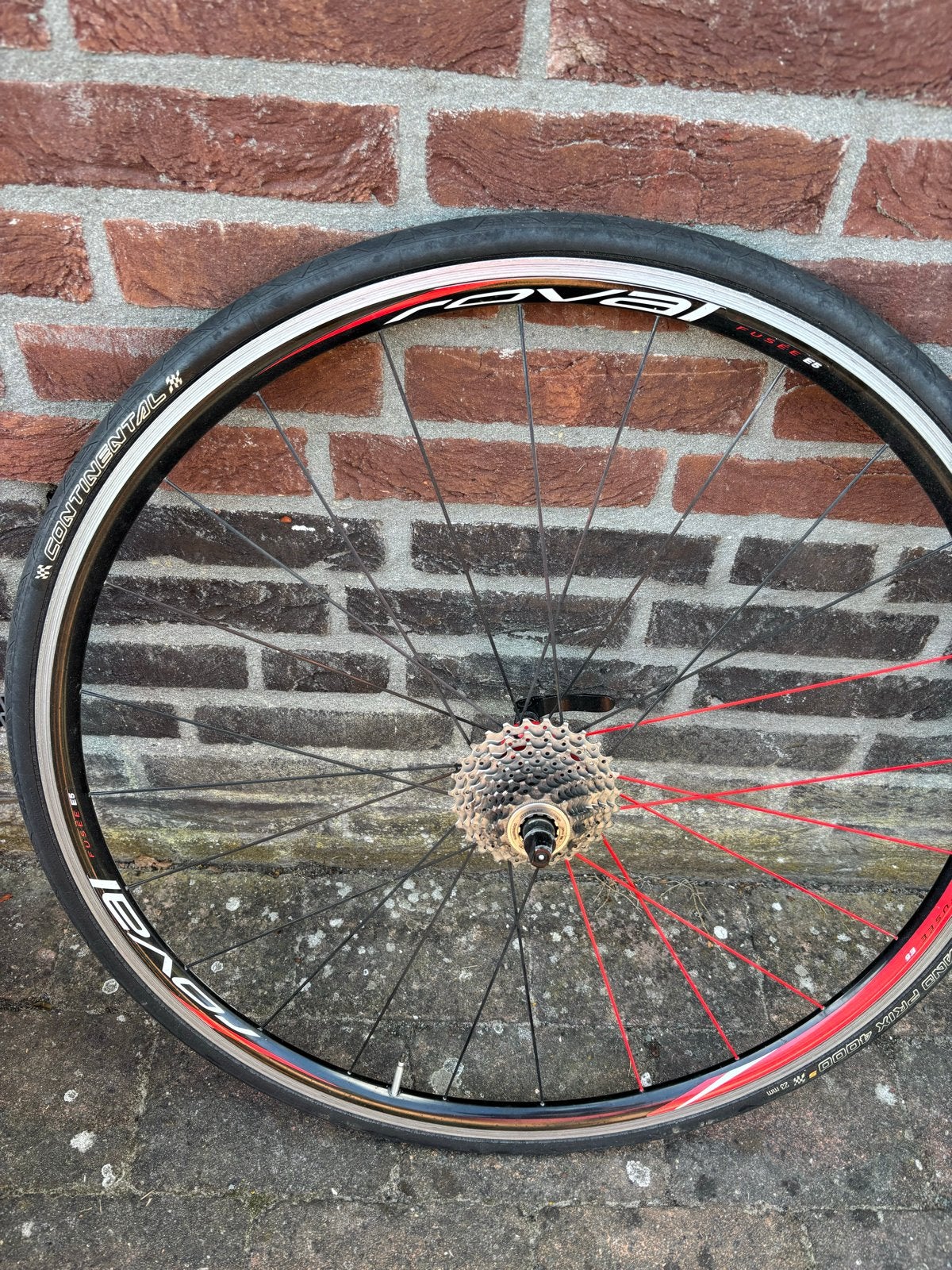Roval Fusee E5 Wiel met Continental Grand Prix 4000S Band, Wiel, Gebruikt, Ophalen of Verzenden, Aluminium