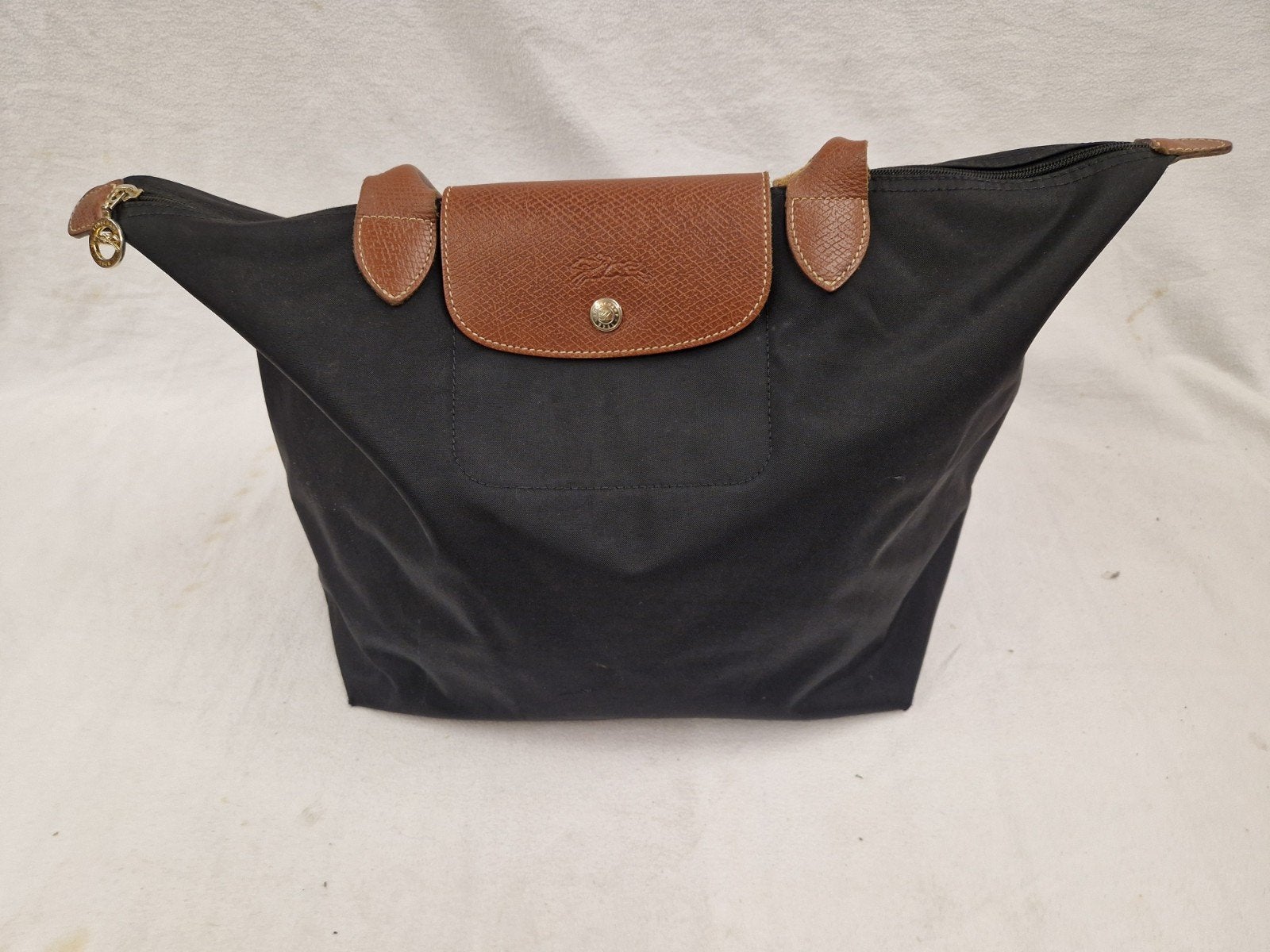 Longchamp Le Pliage Shopper Tas Zwart, Sieraden, Tassen en Uiterlijk, Ophalen of Verzenden, Gebruikt, Zwart, Shopper