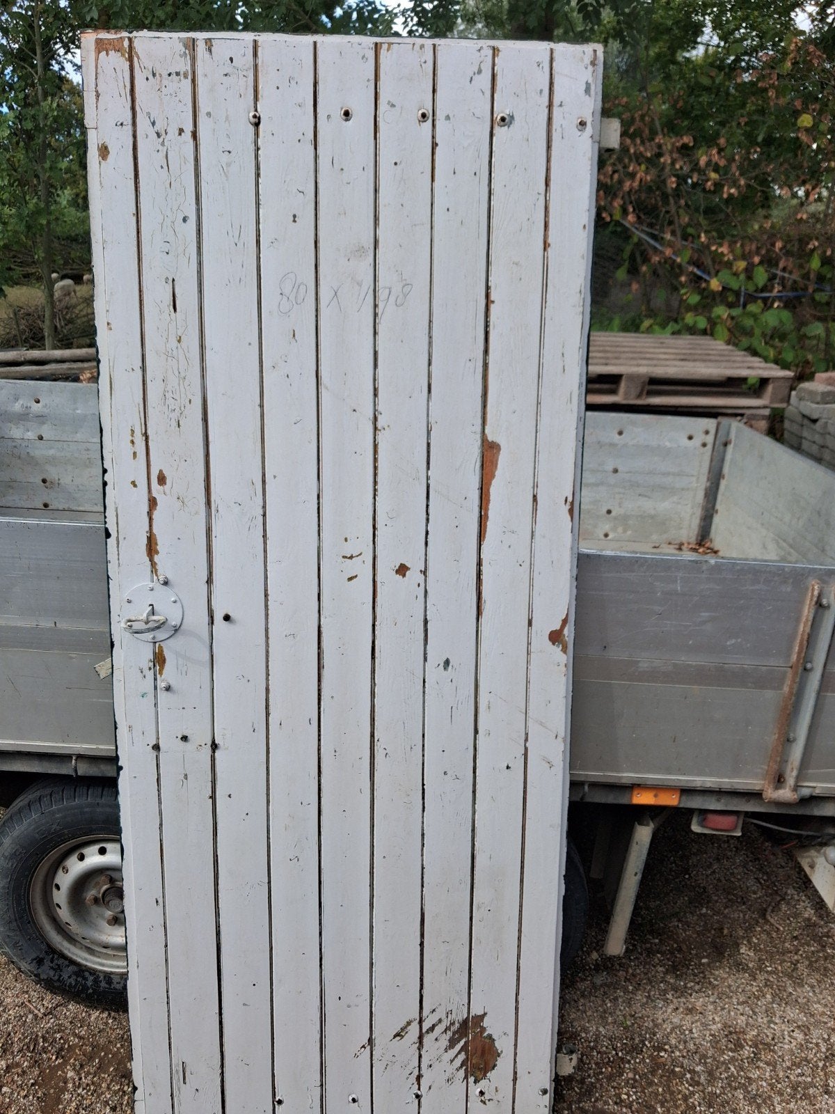 2 stuks  Houten deur 80x198cm - Gebruikt, Doe-het-zelf en Verbouw, Ophalen, Gebruikt, 80 tot 100 cm, Overige typen