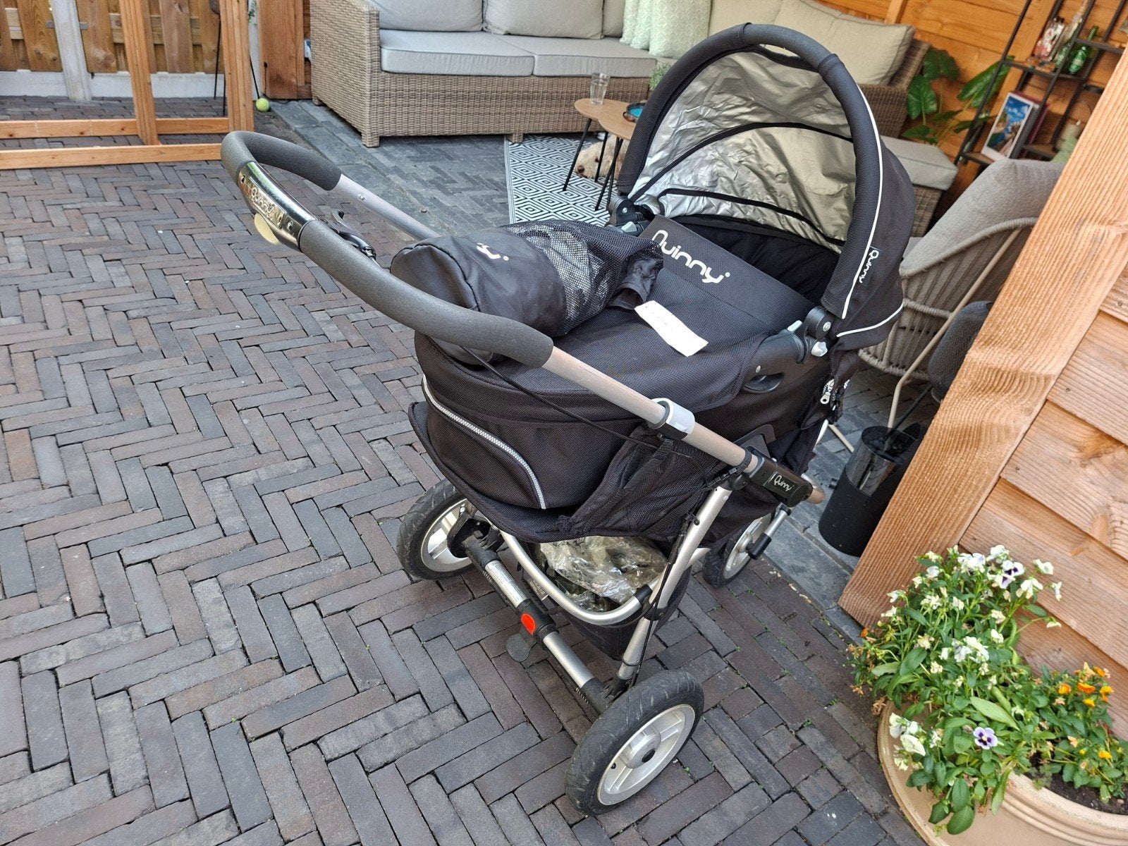 Quinny Speedi SX Combiwagen met Reiswieg, Kinderen en Baby's, Kinderwagens en Combinaties, Ophalen, Gebruikt, Quinny, Verstelbare duwstang