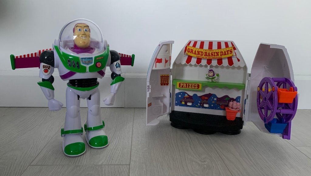 Toy Story BUZZ kermis attractie & grote BUZZ pop!, Verzenden, Zo goed als nieuw