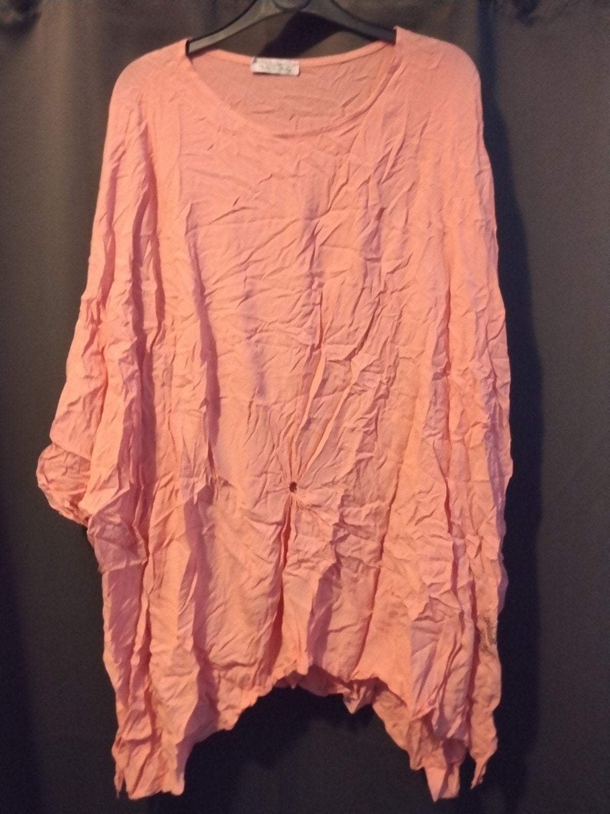 abrikoos kleurig shirt maat 60, Kleding | Dames, Ophalen of Verzenden, Zo goed als nieuw, Overige kleuren, Shirt of Top
