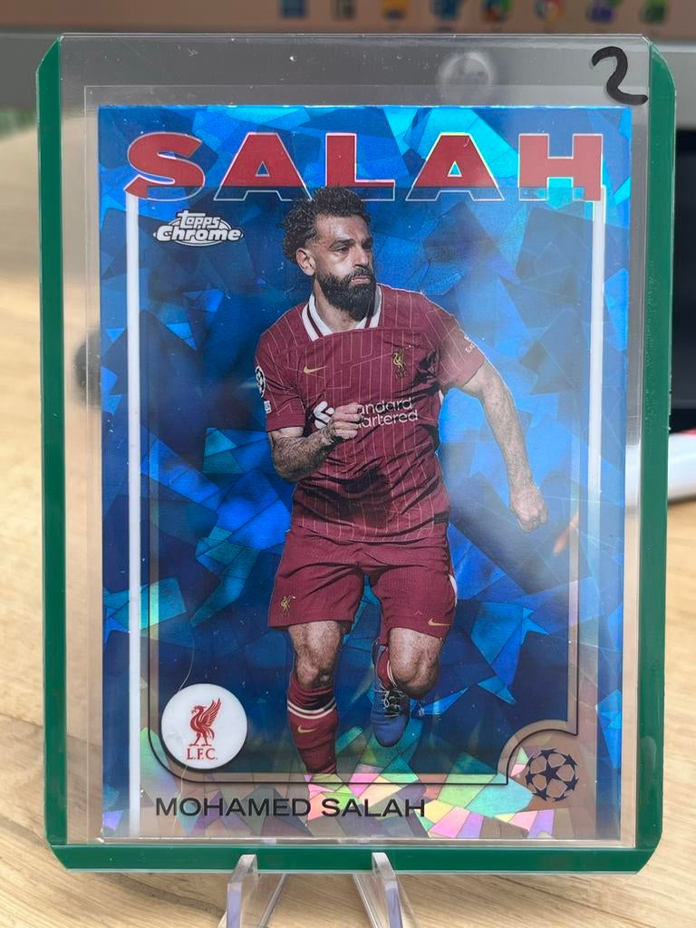 Mohamed Salah Topps Chrome Champions League Kaart, Ophalen of Verzenden, Zo goed als nieuw, Buitenlandse clubs, Spelerskaart