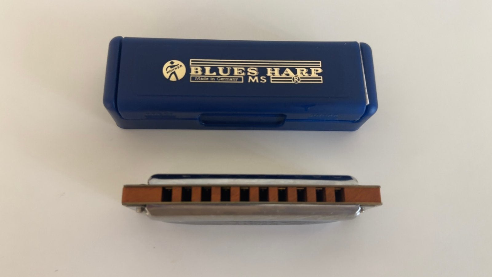 mondharmonica / bluesharp in toonsoort D., Muziek en Instrumenten, Ophalen of Verzenden, Zo goed als nieuw
