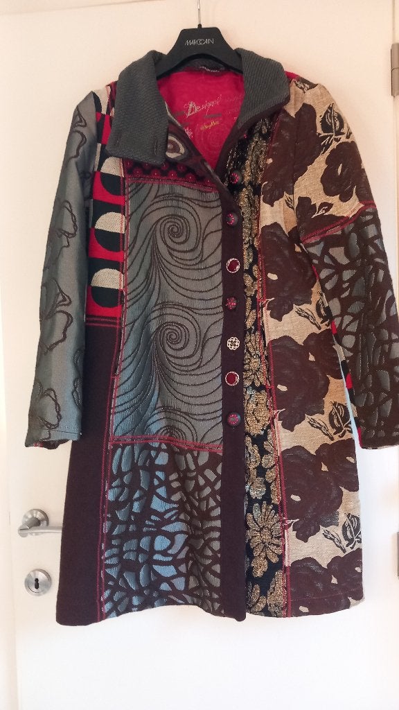 Desigual Patchwork Mantel / Jas – Maat 40 – ongedragen, Kleding | Dames, Maat 38/40 (M), Meerkleurig, Nieuw, Ophalen of Verzenden