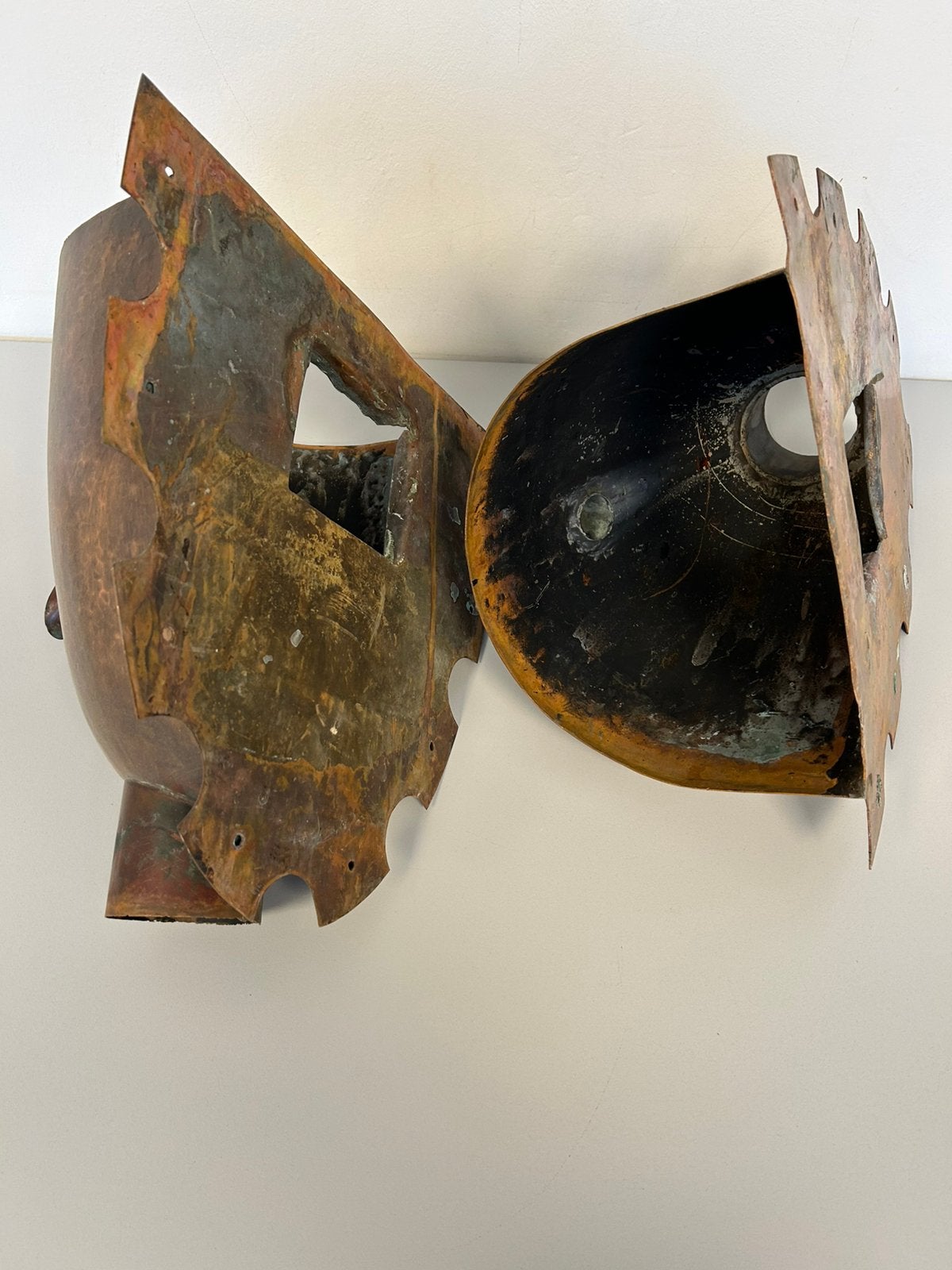 Te koop 2x Vergaarbak HWA groot koper 85mm zwaar koperen, Ophalen, Overige materialen, Overige typen, Zo goed als nieuw