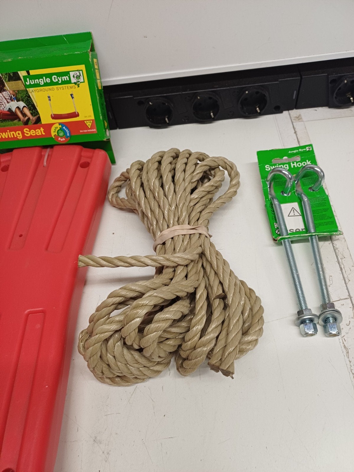 Jungle Gym Schommel complete set met bankje, touw en haken, Kinderen en Baby's, Speelgoed | Buiten | Speeltoestellen, Ophalen of Verzenden
