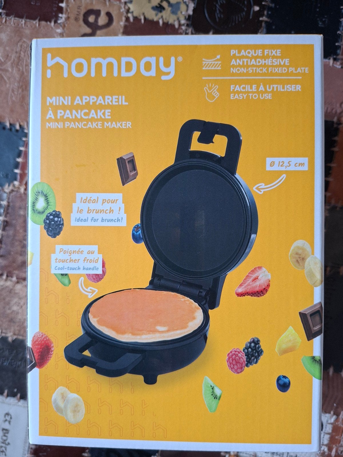 Homday Mini Pannenkoekenmaker - Perfect voor Brunch!, Ophalen of Verzenden, Zo goed als nieuw