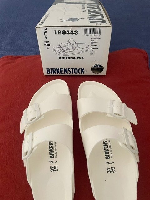 Birkenstock slippers maat 37, Kleding | Dames, Schoenen, Slippers, Wit, Nieuw, Ophalen of Verzenden