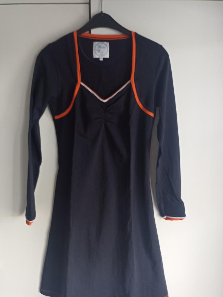 Zendee jurkje maat S - Zwart met oranje accenten, Kleding | Dames, Zwart, Ophalen of Verzenden, Maat 36 (S), Zendee