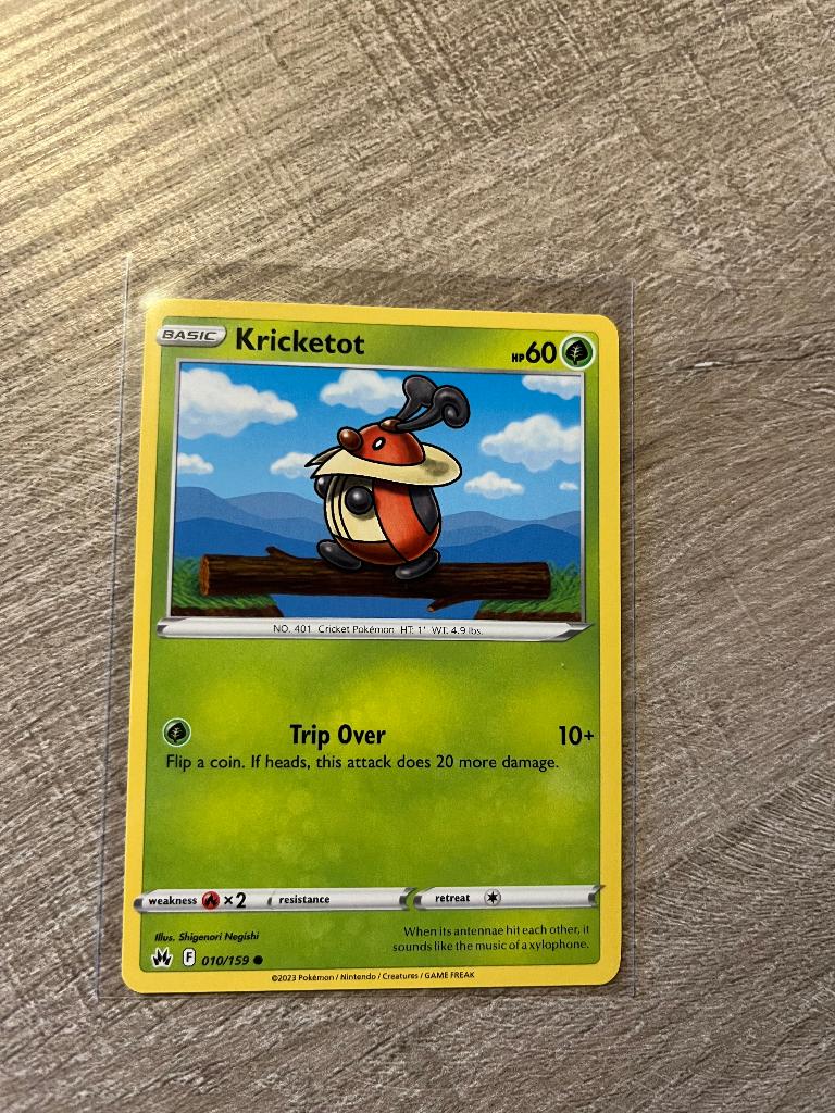 Kricketot 010/159 Crown Zenith - Pokémon Kaart, Ophalen of Verzenden, Nieuw, Losse kaart