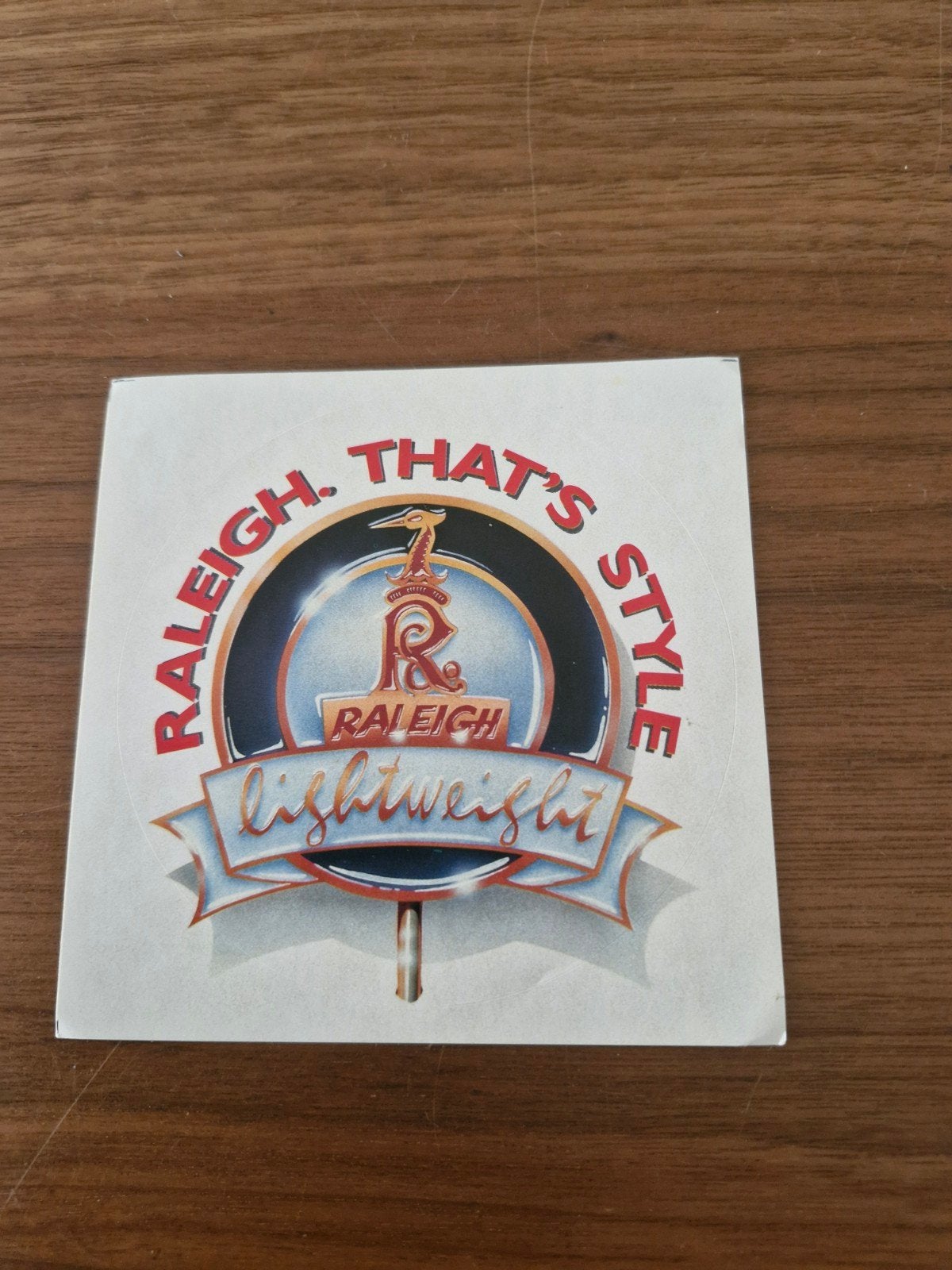 885 Raleigh 'That's Style Lightweight' Sticker 11x11 cm, Ophalen of Verzenden