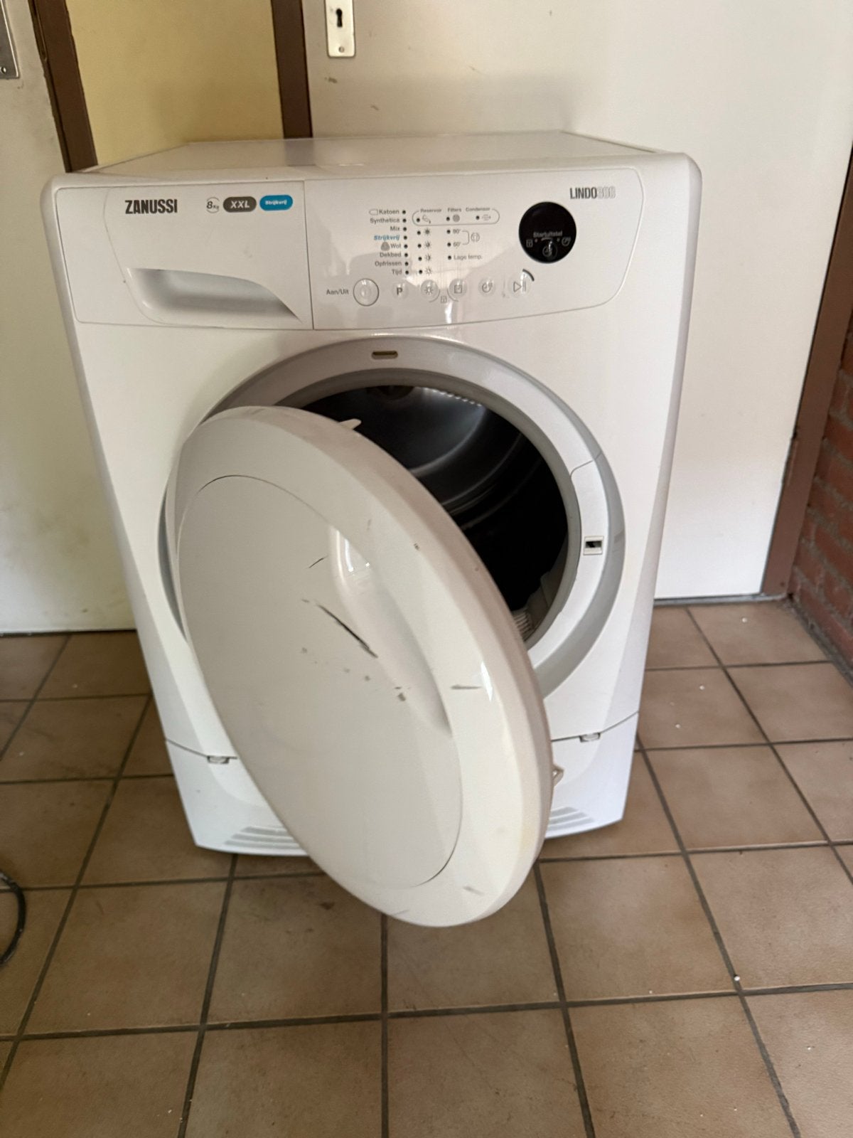 Zanussi Lindo 300 Wasdroger 8kg, Witgoed en Apparatuur, Wasdrogers, Ophalen, Gebruikt, 8 tot 10 kg, Voorlader
