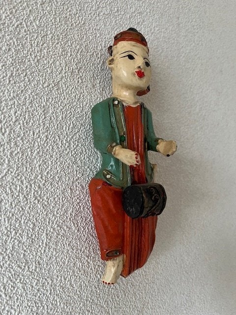 Houten Pop uit Maleisië  2006, Ophalen of Verzenden, Gebruikt