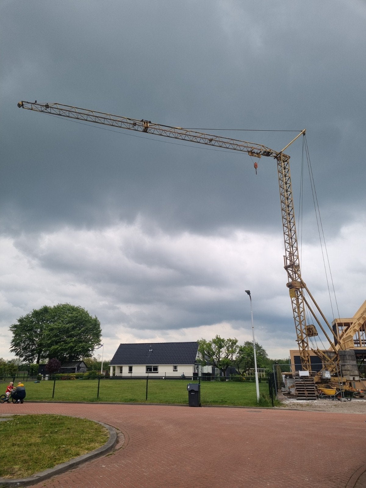 Goedwerkende Bouwkraan snelbouwkraan Boilot, Ophalen, Kraan