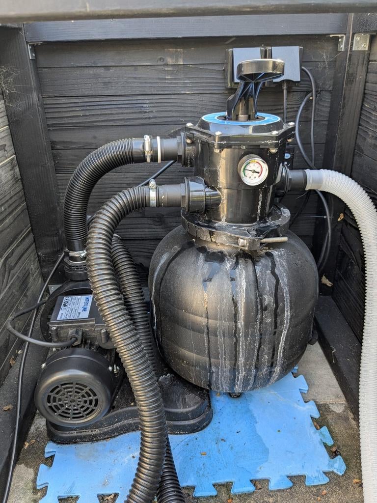 Zwembadpomp / filter pomp 5,2 m3/uur, Tuin en Terras, Zwembad-toebehoren, Gebruikt, Zwembadpomp, Ophalen