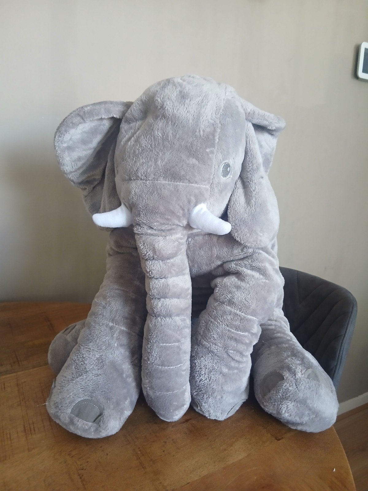 Grote Nieuwe Knuffel Olifant - Perfect voor Knuffelen, Kinderen en Baby's, Speelgoed | Knuffels en Pluche, Grijs, Nieuw, Ophalen of Verzenden