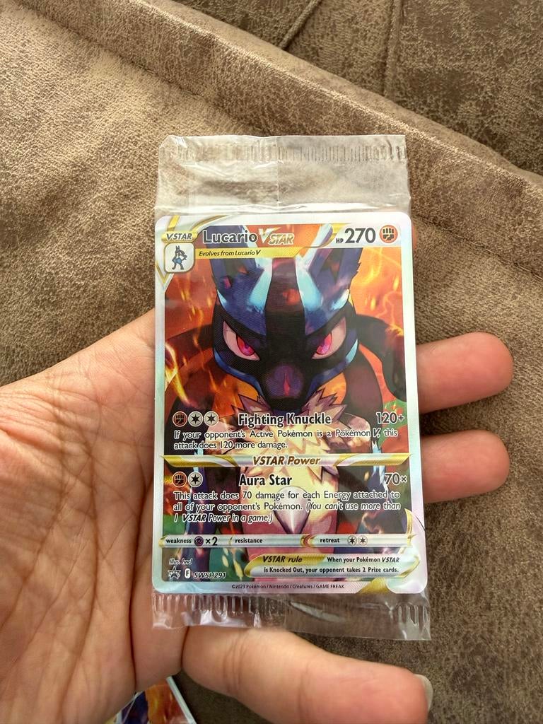 Lucario VSTAR (SWSH 291) Sealed Pokémon Kaart, Verzenden, Nieuw, Losse kaart