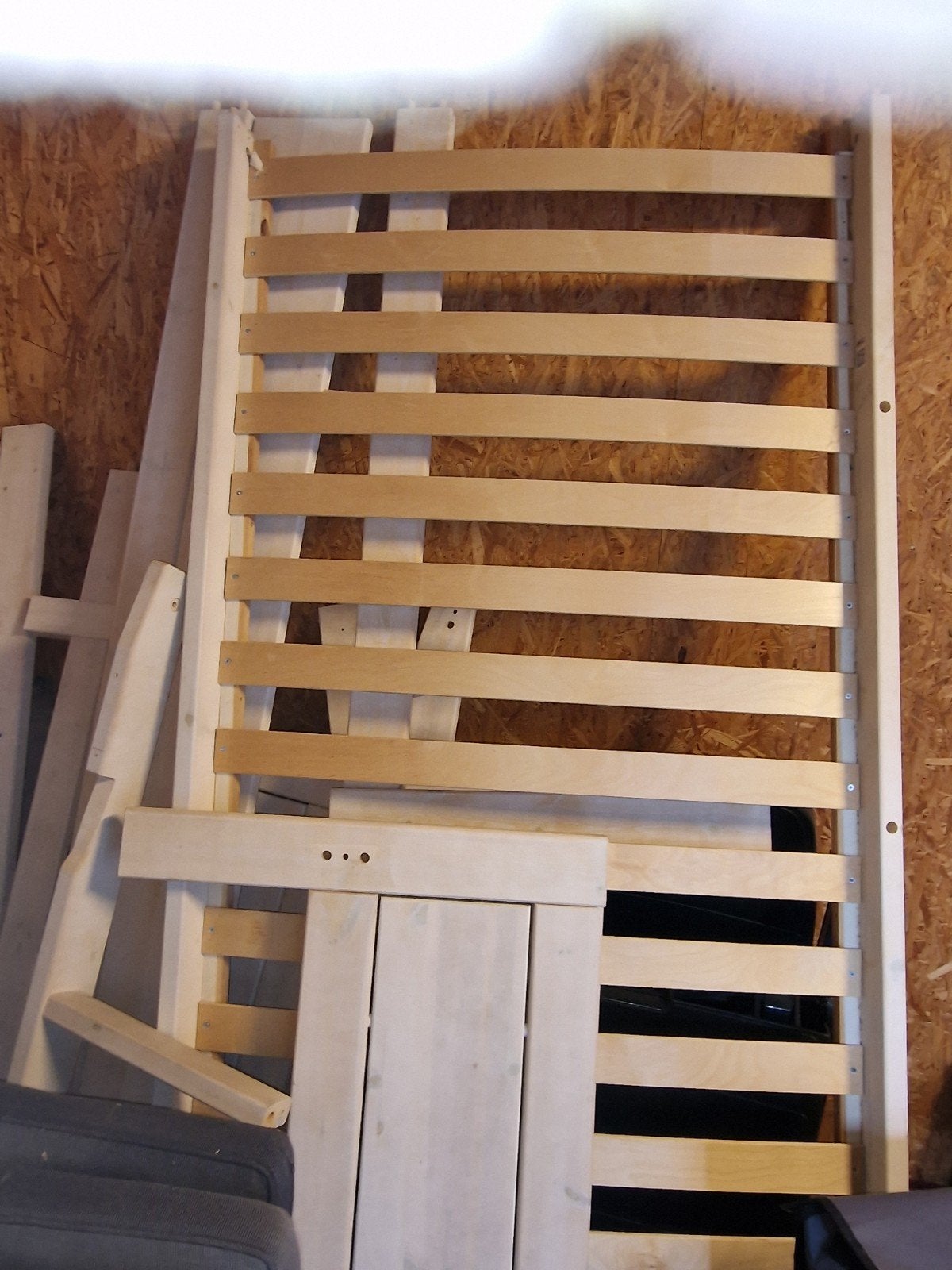 LIFE TIME Hoogslaper/Stapelbed onderdelen (excl. matras), 85 tot 100 cm, Gebruikt, Lattenbodem, Ophalen of Verzenden