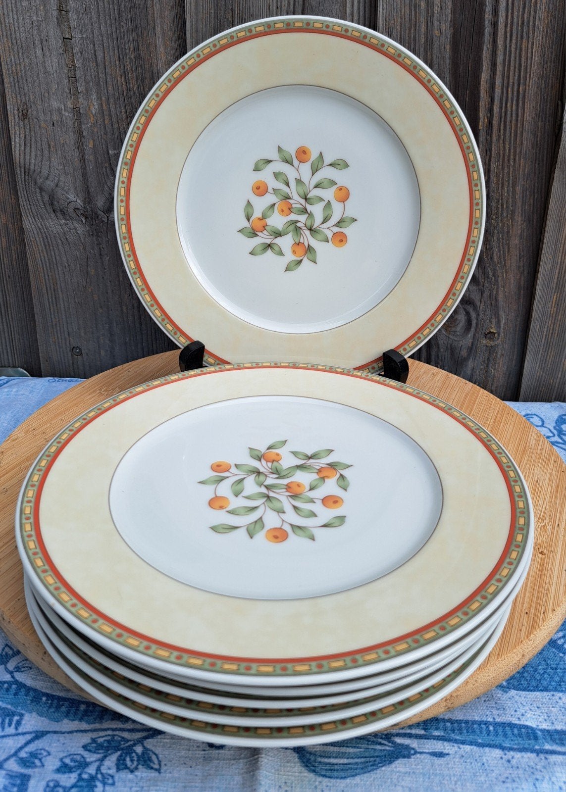 Koffietijd servies ontbijtbordjes 6x., Overige merken, Nieuw, Ophalen of Verzenden, Bord(en)